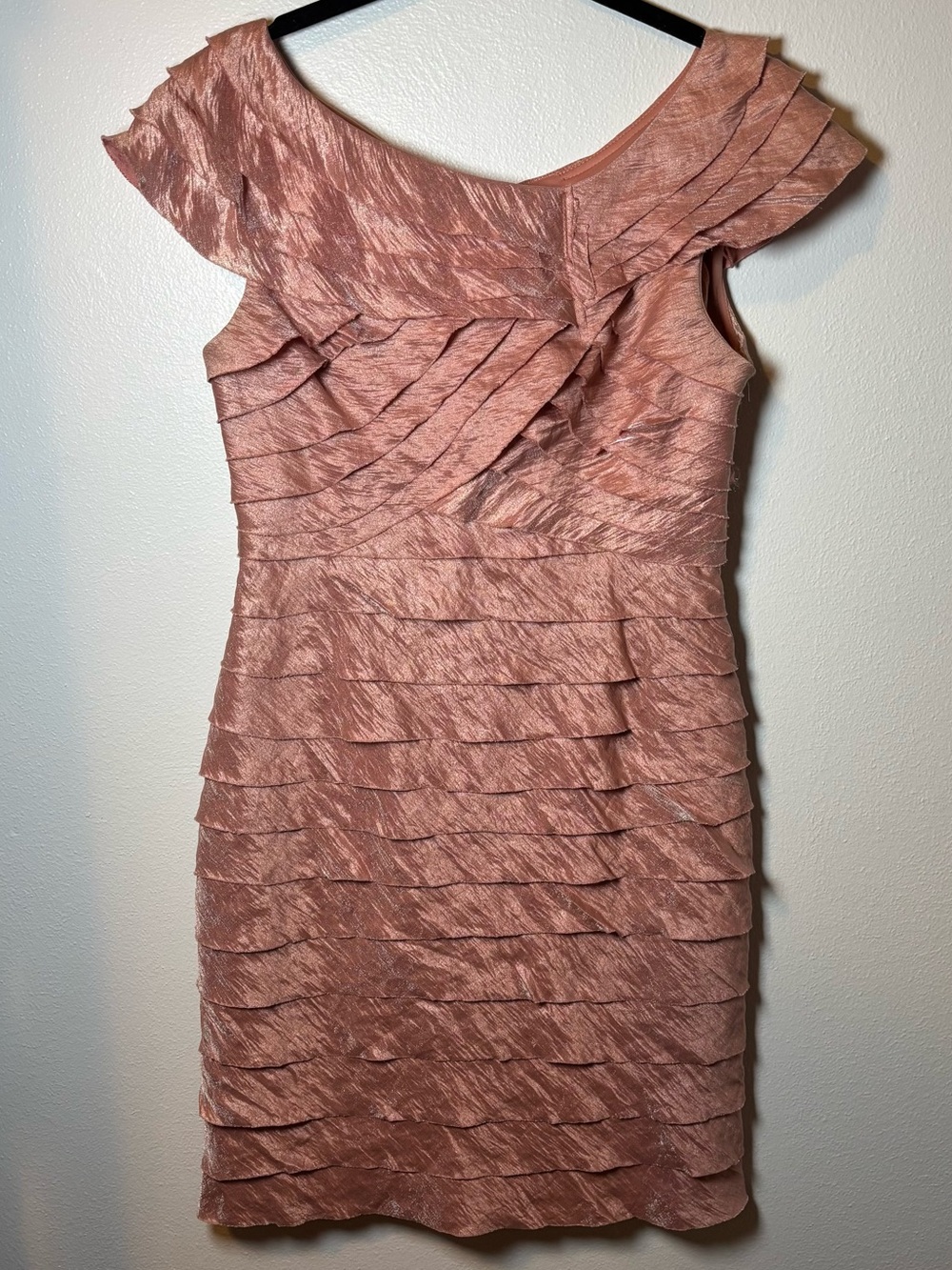 London Times Bandage Dress in Dusty Rose